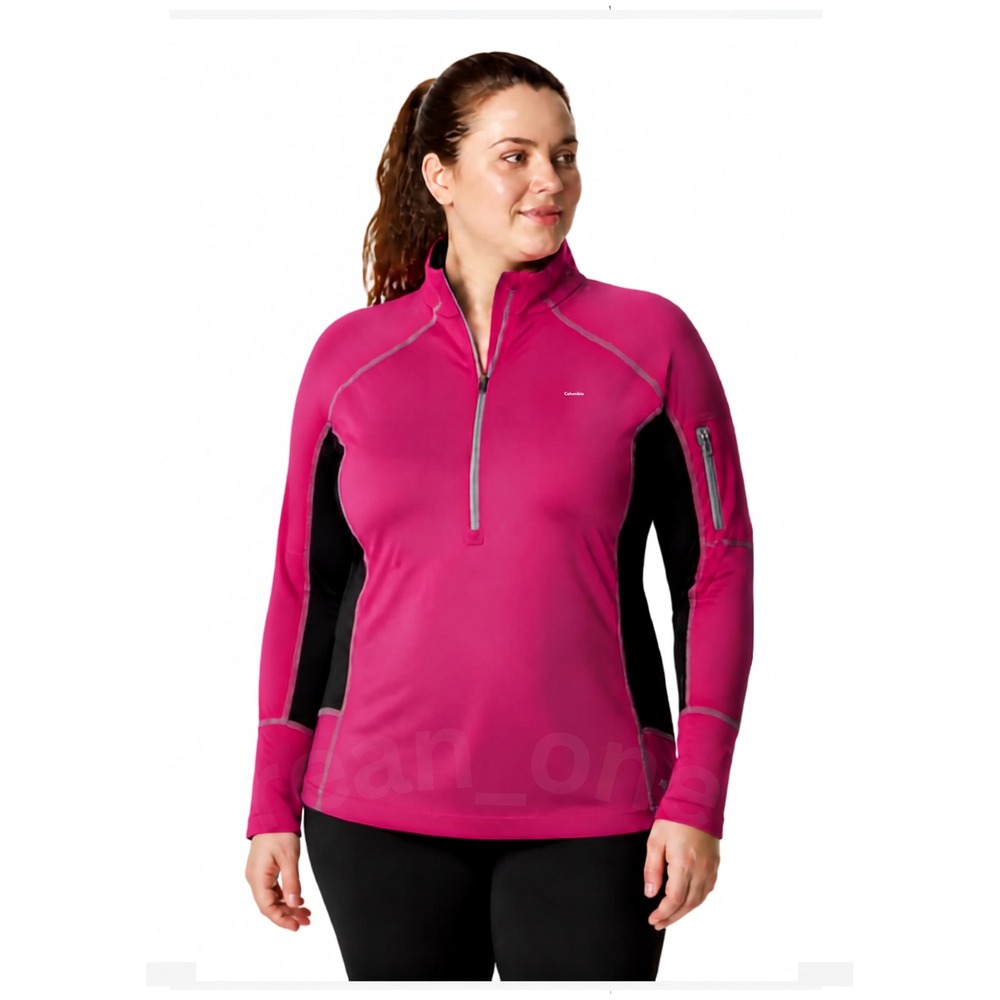 Columbia Omni Heat Pink/Black Thermal Comfort Long Sleeve Top Women's Size XL/TG - Picture 1 of 10
